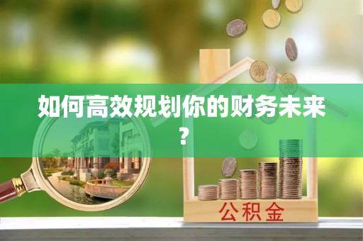 开阳如何高效规划你的财务未来？