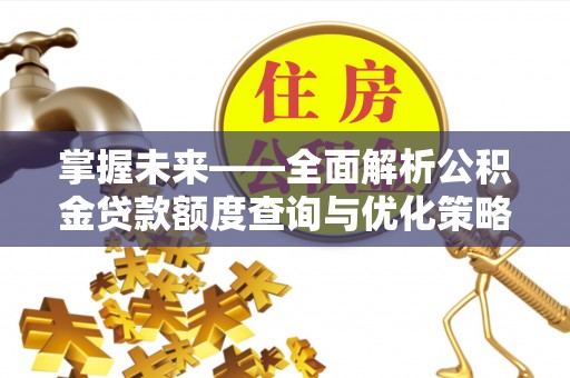开阳掌握未来——全面解析公积金贷款额度查询与优化策略