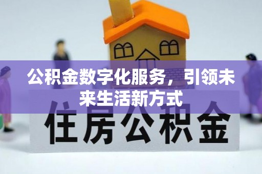 开阳公积金数字化服务，引领未来生活新方式