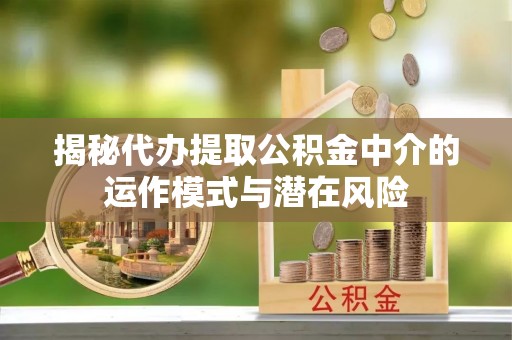 开阳揭秘代办提取公积金中介的运作模式与潜在风险