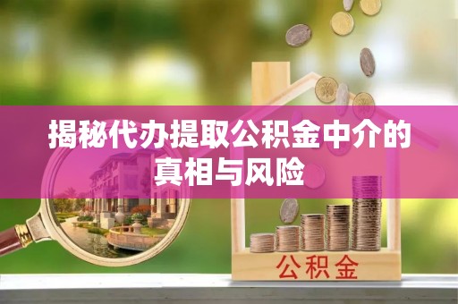 开阳揭秘代办提取公积金中介的真相与风险