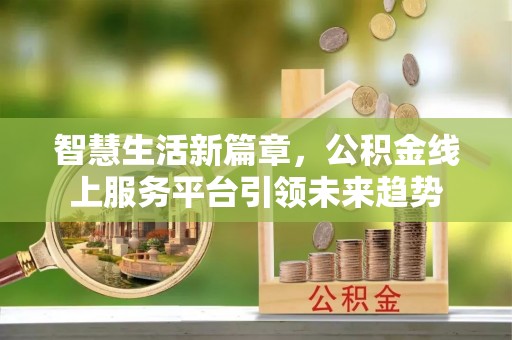 开阳智慧生活新篇章，公积金线上服务平台引领未来趋势