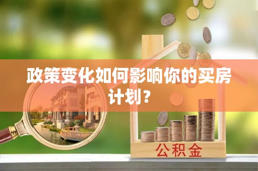 开阳政策变化如何影响你的买房计划？