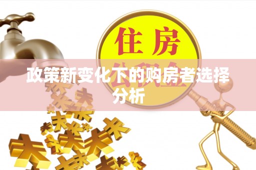 开阳政策新变化下的购房者选择分析