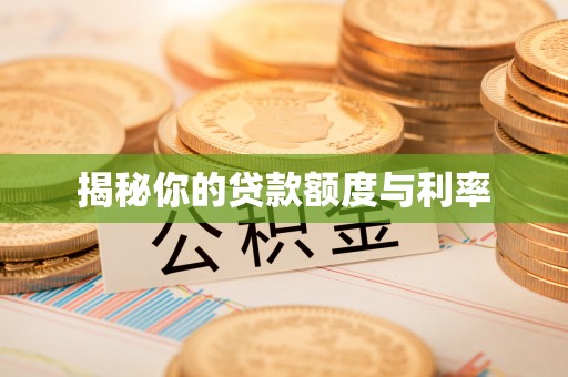 开阳揭秘你的贷款额度与利率