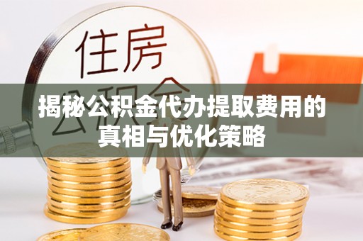 开阳揭秘公积金代办提取费用的真相与优化策略