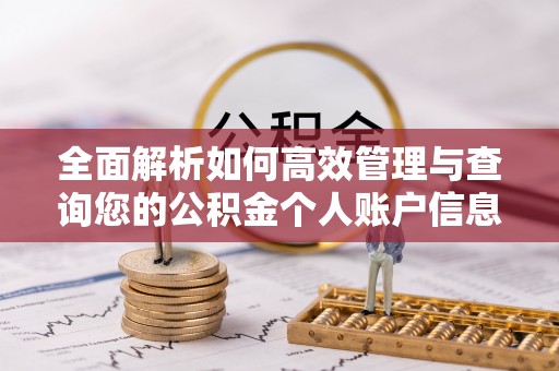开阳全面解析如何高效管理与查询您的公积金个人账户信息