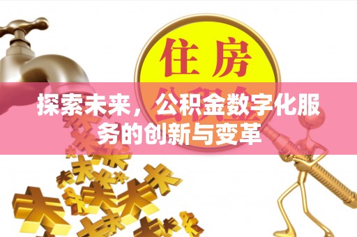 开阳探索未来，公积金数字化服务的创新与变革
