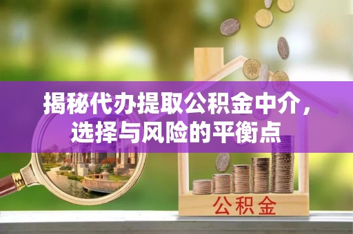 开阳揭秘代办提取公积金中介，选择与风险的平衡点