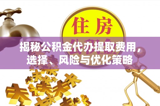 开阳揭秘公积金代办提取费用，选择、风险与优化策略