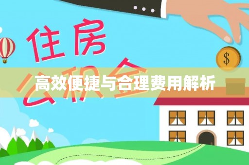 开阳高效便捷与合理费用解析