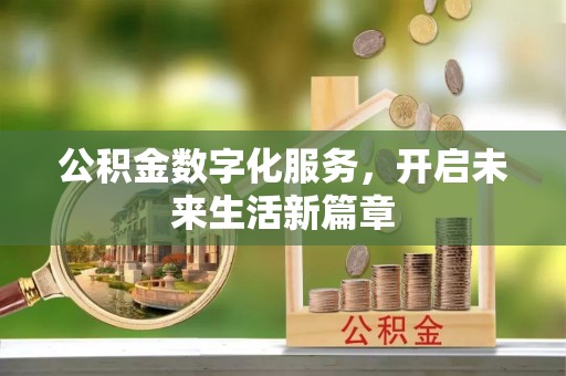 开阳公积金数字化服务，开启未来生活新篇章